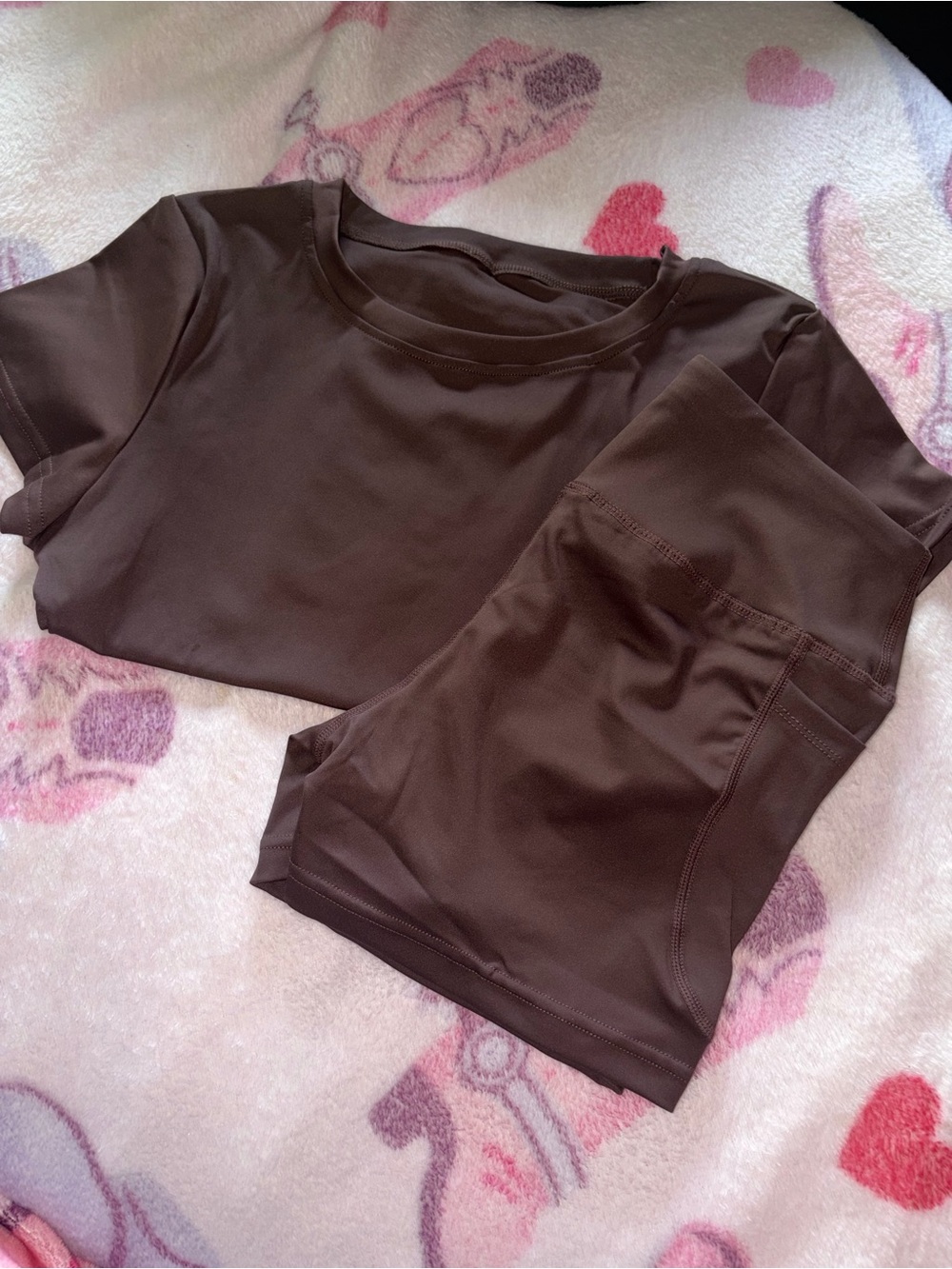 High-Rise Women’s Bike Shorts — Chocolate Brown